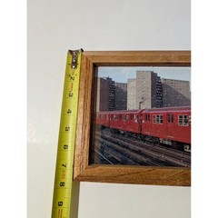 NYC Subway Train Photograph Framed New York City Subway Art 137th Street 13″x 8″