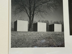 Framed Lot of 2 Black White Photographs of Sculptures at Laumeier Sculpture Park