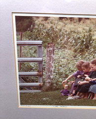 Bill Coleman Amish No 265 «Little Mothers» Framed Photograph Signed 9″ x 6.75″
