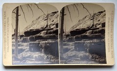 F Jay Haynes, Yellowstone / Formation at Mammoth Hot Springs 1239 Stereoview