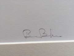 BRUCE BLUM SIGNED B&W Photo Print (19″X 24 «)-«Progress «