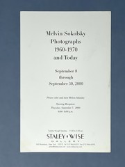 Melvin Sokolsky (1933-2022) Art Show Announcement Card Photographs 1960-1970