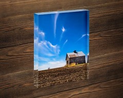 Vertical old barn photography print Iowa farmland photo landscape wall art