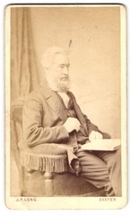 Photograph J. F. Long, Exeter, 45, High Street, Portrait of Elderly Man in Suit