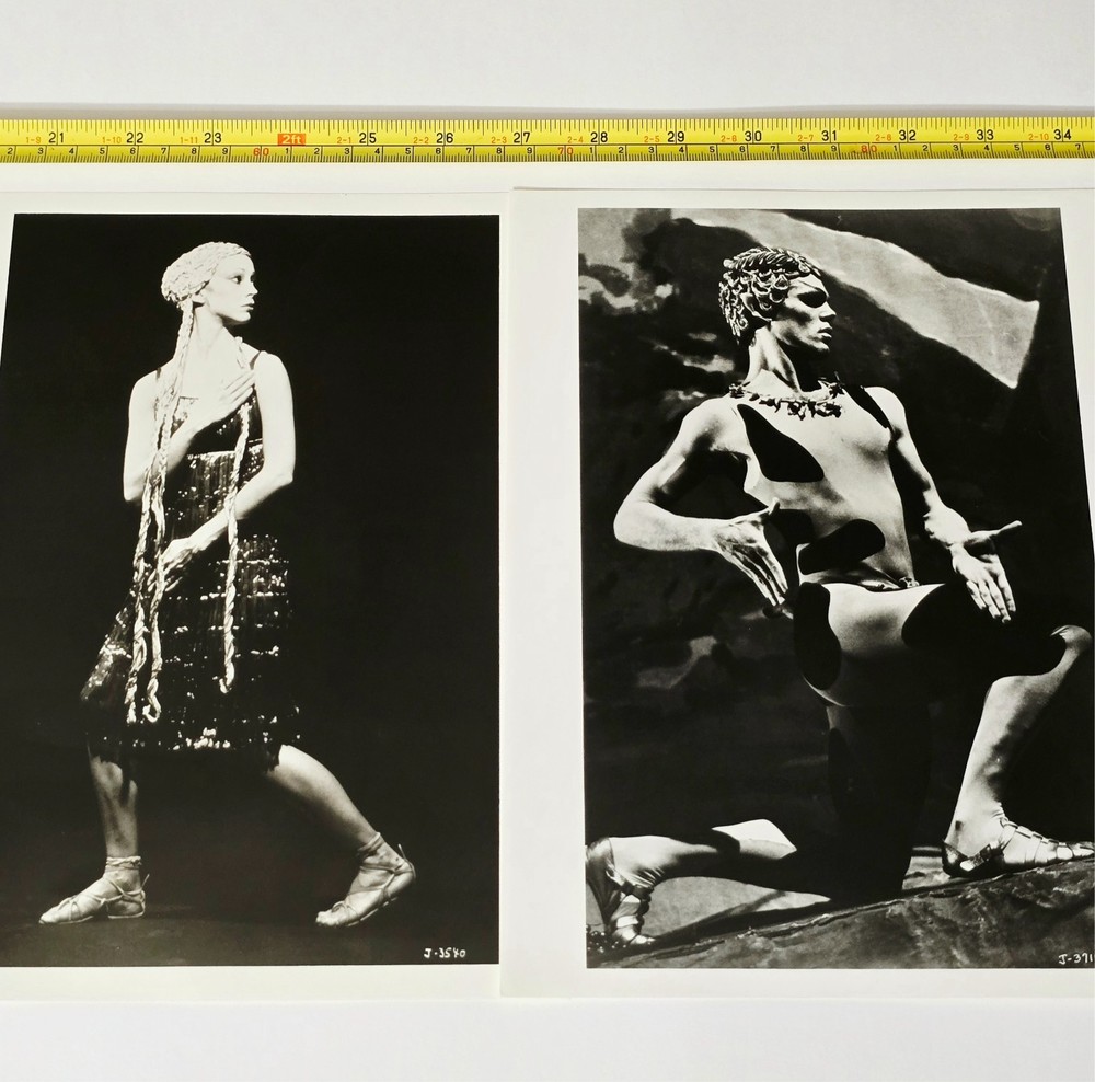 THE JOFFREY BALLET 8×10 HERBERT MIGDOLL 2 PRESS PHOTO LOT RIMA CORBEN DANCE VTG