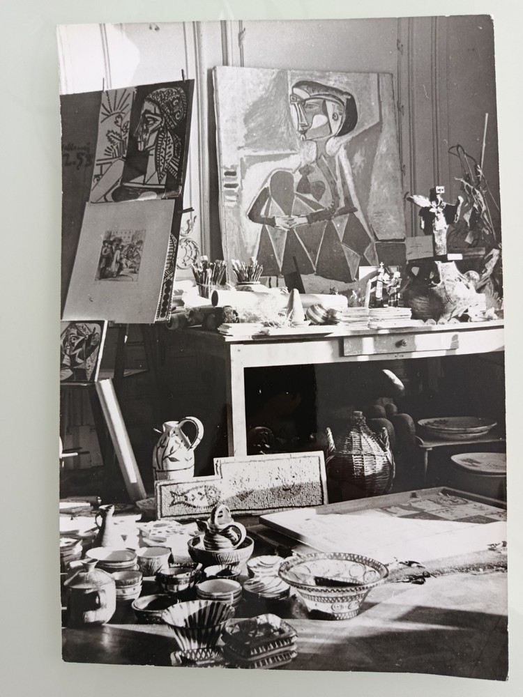 Original Vintage Photo Pablo Picasso Studio