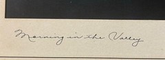 Original HARRY ROWED ‘Morning in the Valley’ Horseback in CANADA Mountains PHOTO