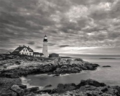 PORTLAND HEAD LIGHT – Maine Lighthouse Glossy 8×10 Photo Print Harbor Poster
