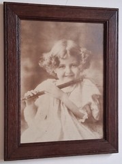 WHAT’LL YOU HAVE? 1897 M.B. Parkinson REAL PHOTO Cupid Awake / Cupid Asleep Girl