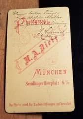 J. / F. ? Schmiol ? blacksmith? Schmid? jr. Circa 1870s CDV N. A. Dietz Munich