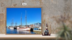 A few Sailboats in Oslo Port, High Resolution Image, Many Formats, TV Art