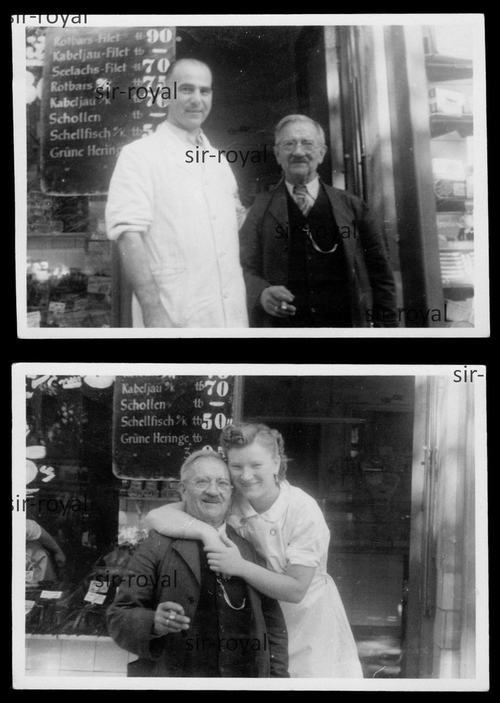 2x Fish Shop Shop Award Board Salesman Employee Profession – Photo 10x7cm