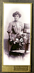 CDV photo around 1910, pretty young woman, Annaberg i.S.