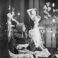 Photo Print On Silver Paper Vitrine Reflets 1960 30X30cm