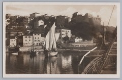 Herceg Novi Montenegro – Sailing Ship Town Fisherman – Vintage Photo 1930s