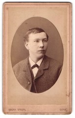 Photograph Oscar Spoerl, Gera, Schleizer Straße 16, portrait of a young man