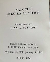 Jean Dieuzaide, Signed Photograph With Exhibition Invitation. General Edit. Rare