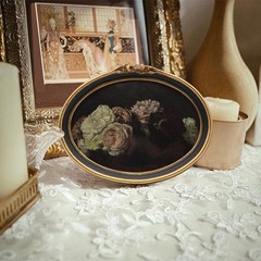 CISOO Vintage Oval Picture Frame 5×7 Antique Photo Frame Decorative Painting …
