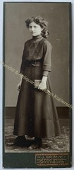 orig. CDV photo photography woman lady picture old fashion around 1890 J. Grimm, Offenburg