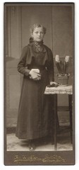 Photograph Ad. Winkler, Görlitz, Berliner-Str. 12, teenage girl in dress