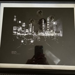 1941 Charles S Borjes Norva Downtown at Night Norfolk Virginia Framed Print