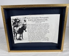 Scott Christopher Santa Fe Angel 1999 Signed Framed Photograph Artwork