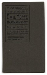 Photograph Emil Hoppe, Hartmannsdorf, portrait young lady in dress with lace