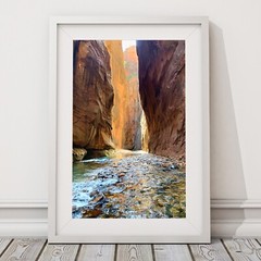 The Narrows Zion National Park Photograph, Zion Wall Decor