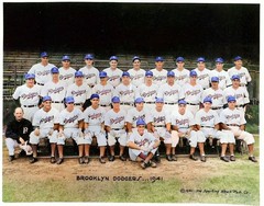 1941 Brooklyn Dodgers Team 8×10 Colorized Print-FREE SHIPPING