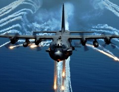New Photo: Lockheed AC-130H Spectre Gunship Aircraft Releases Flares – 6 Sizes!