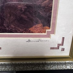 James Thomson Signed Print Grand Canyon Pucci Gallery 8×10 Desert Art Sunset
