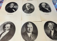 Vintage FIRST 35 presidents 8 By 10 Black and white Photos