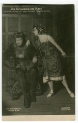 Photo postcard Hugo Erfurth opera singer W. Staegemann Frieda Hess blacksmith of Kent