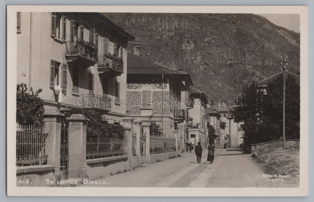 Biasca Ticino Switzerland – Cooperativa Agricola – Postcard Photo 1920s 1930s