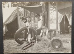 Photo Berlin Kindl bottle Schultheiss beer keg camping campsite Brandenburg