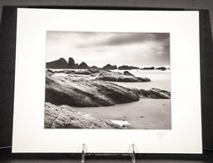 Original Black and White Landscapes Oregon Coast 14 X 11″ Matted SET of 2