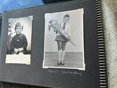 Old photo album civilian with defects, life in the GDR/51