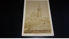 Photography On Cardboard. 2MOI10373. About 1900. Marseille Notre Dame De La