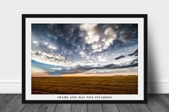 Scenic Sky Photography Print: Texas, Storm, Clouds, Great Plains, Picture, Photo