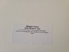 Maggie Taylor Original Phtograph 1992 #520-358-9872 Signed