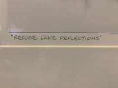 “Refuge Lake Reflections” Orignal Printed Photograph Print Signed Jerome Hawkins