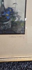rare Wallace Nutting Hand-Colored Floral, all original, approx. 9″x 10.5″