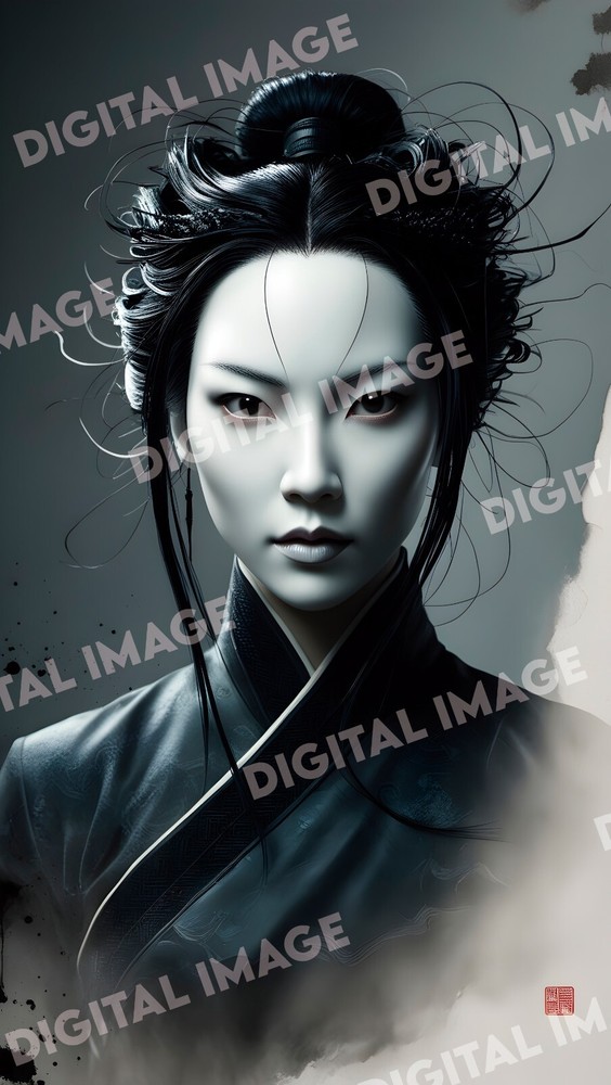 Digital Art Picture Image Photo Wallpaper Background Desktop AI – Chinese Woman