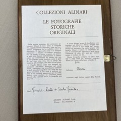 Alinari Collection Photograph Print on Wood Plaque~ Florence Ponte Santa Trìnita