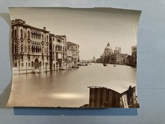 Photo 1880 Venice Italy Photography Antique Original 19th Century Canal Art