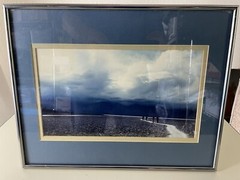 BADWATER Landscape Death Valley Pinole Camera Club Silver Framed 11”x 14” 1988