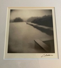 3 High Quality Decorative Photos in Frames – Lake/Path/Boat Signed C. Adams