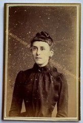 orig. CDV Foto Fotografie alt Bild Frau Dame Mode um 1885 Anvers