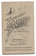 Photograph M. Hirsch, Spandau, Wide Street 26-28, Miss in Lace Blouse