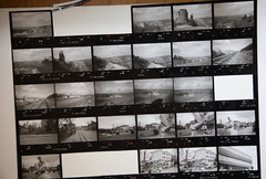Photo Print Large Contact Sheet 1980 Various Views Normandy 40X50cm